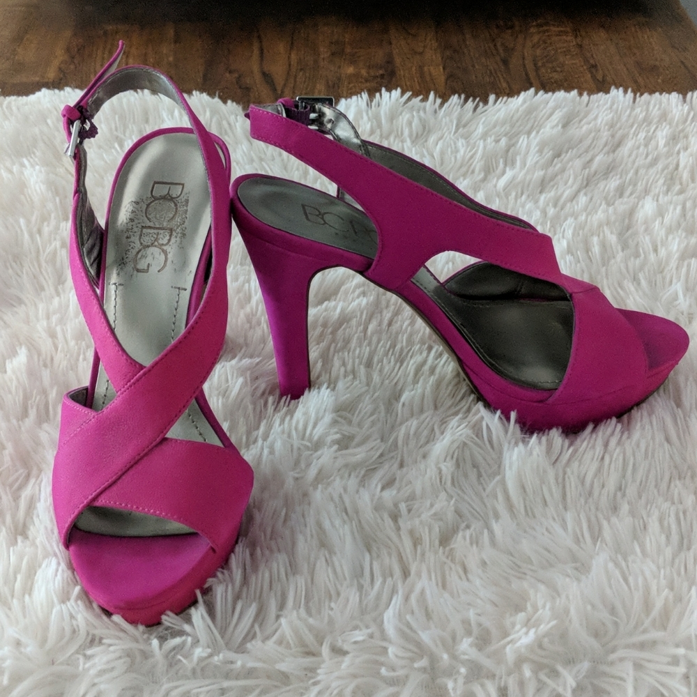 BCBG suede high heels. Never worn.